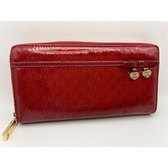 Gucci GG Red Patent Leather Wallet